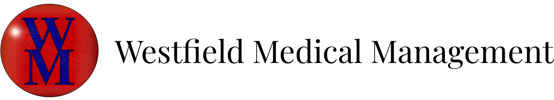 Red circle with blue letters "WM".